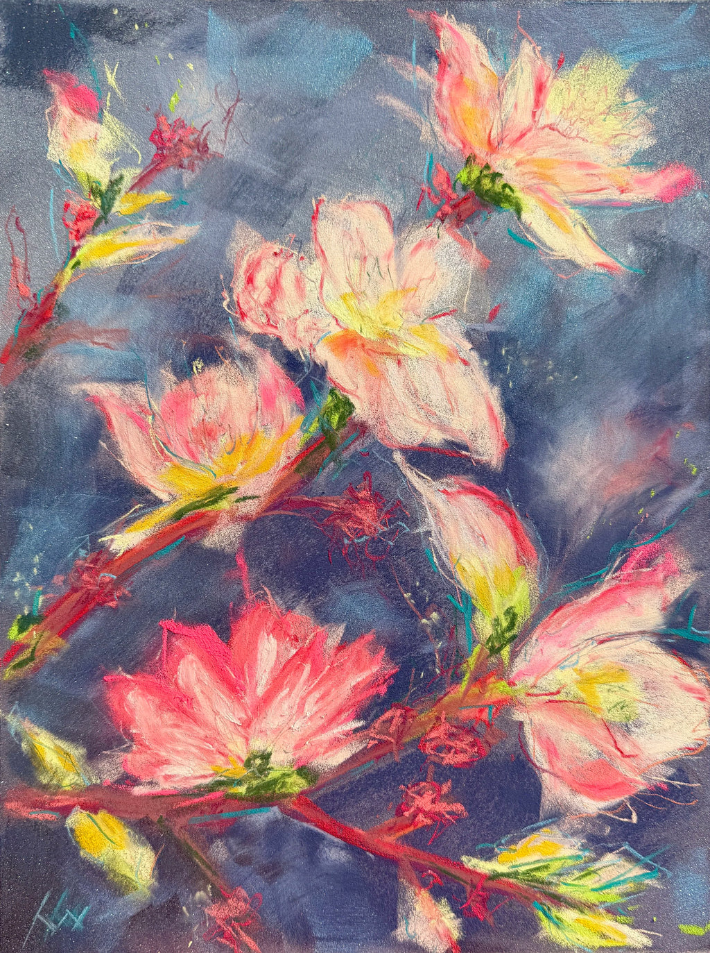 "Blooming Nightly" Original Painting